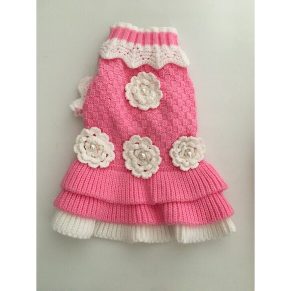 Joytale Pretty Pink Sweater for Small Pet Dog Size 2 Neck 9" Chest 13 " Animals - Picture 4 of 5